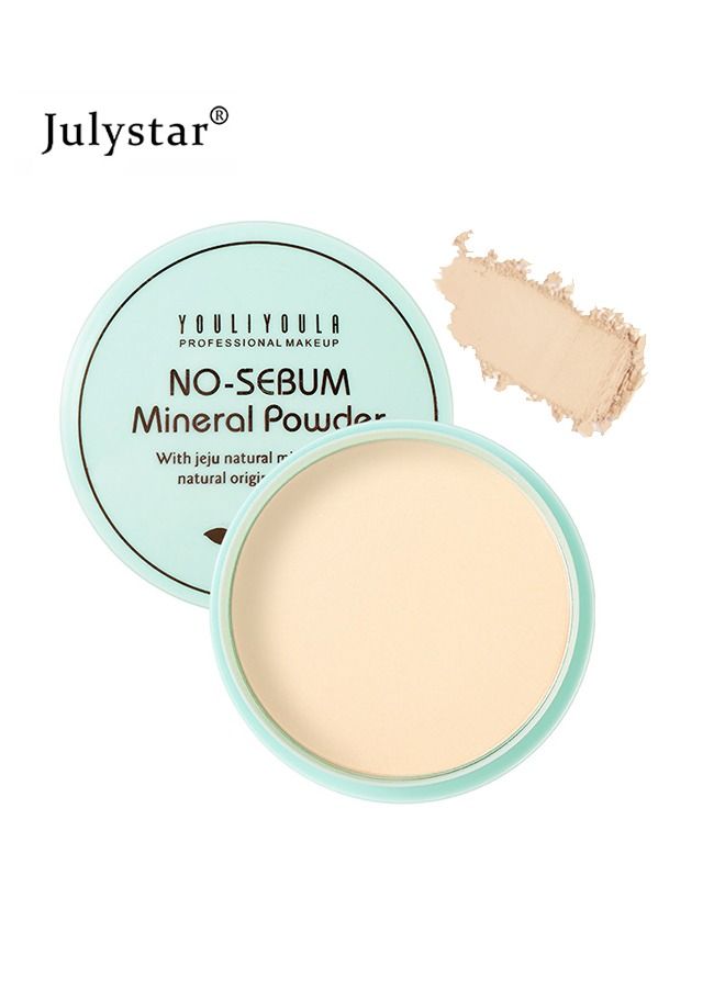 Julystar Long-lasting Oil Control Pressed Powder - Waterproof Matte Finish Flawless Setting Powder Madeup - Cruelty Free Lightweight Minimizes Pores And Fine Lines Face Cosmetic with Natural Look for All Skin - Image 1