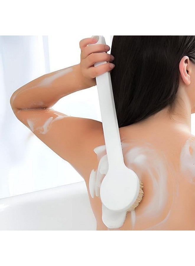 MIRARIYA Body Bath Brush - Bathroom Cleaning Accessories & Body Scrub, Long Handle Body Scrubber for Women, Men & Boys, Bath Scrub Brush, Ideal for Body Wash & Bathing