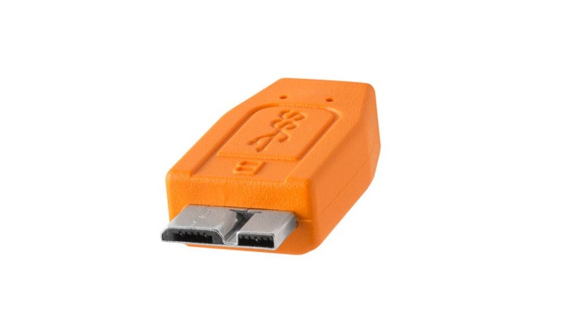 Tether Tools TetherPro USB 3.0 to Micro-B Cable | for Fast Transfer and Connection Between Camera and Computer | High Visibility Orange | 15 Feet (4.6 m) - Image 4