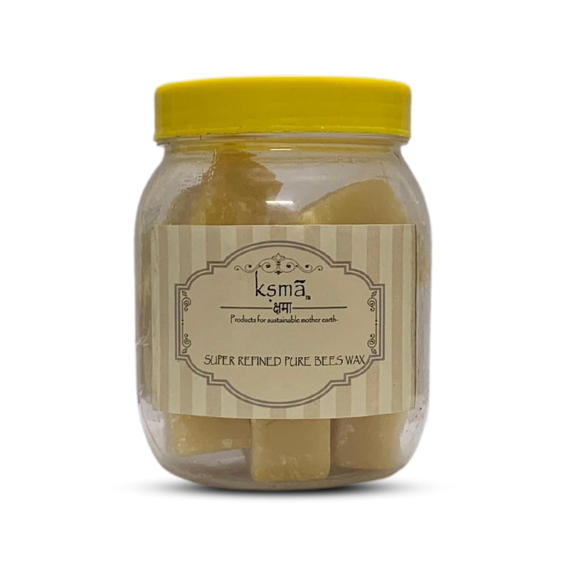 Ksma Toxin Free ||Pure, Natural, Raw, Triple Filtered Cosmetic Grade Super Refined Pure Beeswax || Bees Wax || Raw Material || Candle Making Wax (200gram) - Image 1
