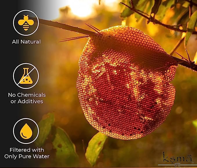 Ksma Toxin Free ||Pure, Natural, Raw, Triple Filtered Cosmetic Grade Super Refined Pure Beeswax || Bees Wax || Raw Material || Candle Making Wax (200gram) - Image 5