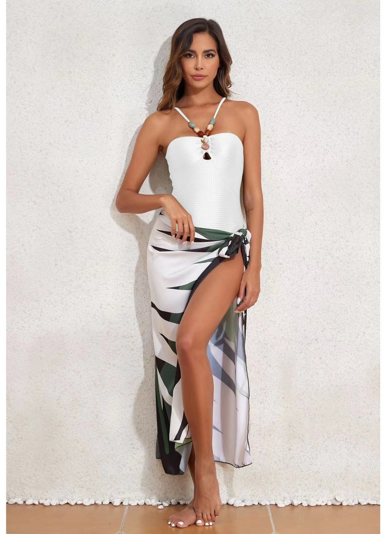 Y&D 2 Pice Summer swimsuit cover up women halter  set swimming suit women swimwear - Image 2