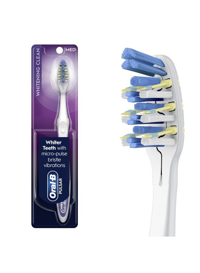 Oral-B Pulsar Whitening Battery Toothbrush, Medium, 1 Count - Image 1
