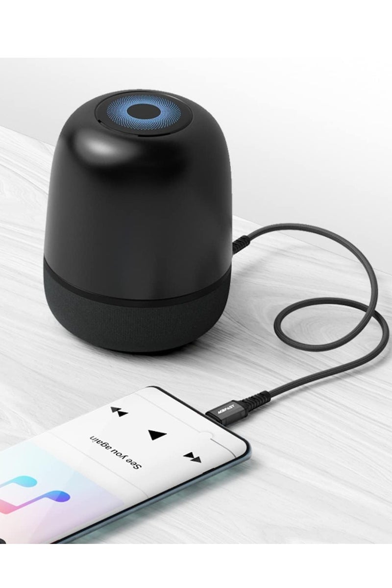 AceFast C1-08 - USB-C To 3.5Mm Aluminum Alloy Audio Cable 1.2M - Black - Image 4