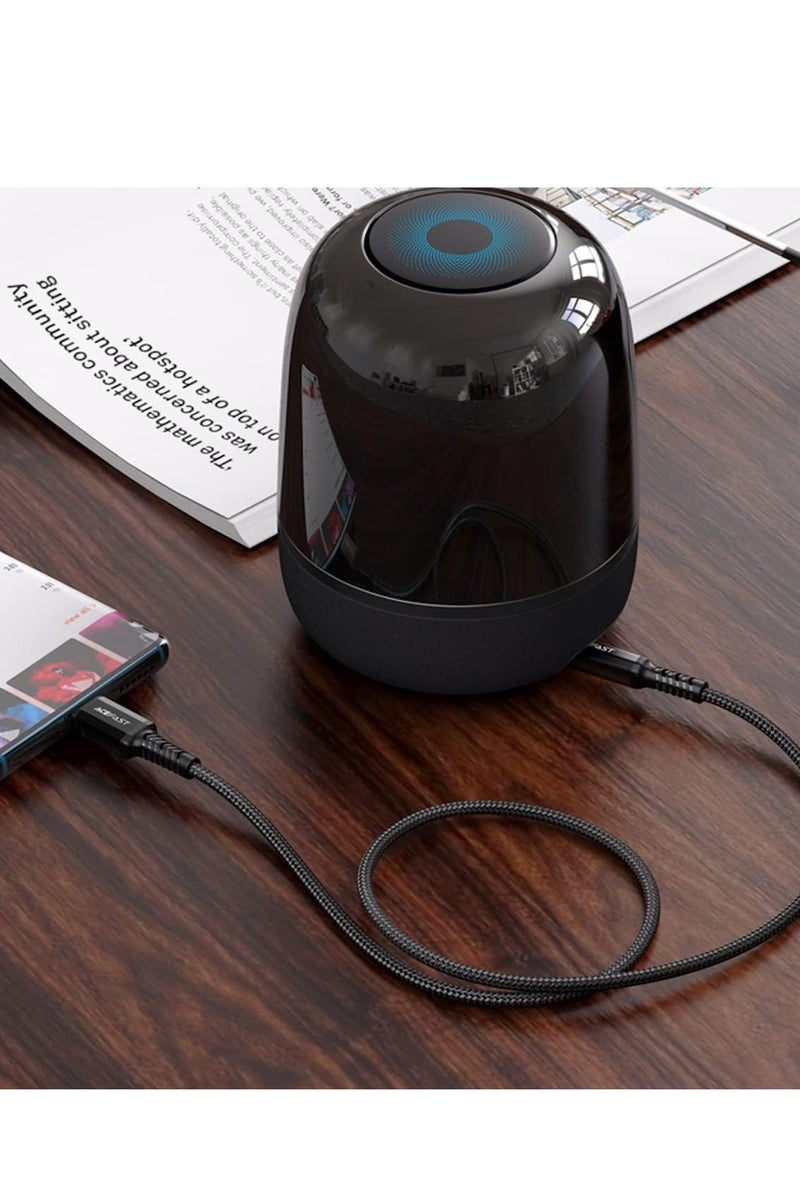 AceFast C1-08 - USB-C To 3.5Mm Aluminum Alloy Audio Cable 1.2M - Black - Image 5