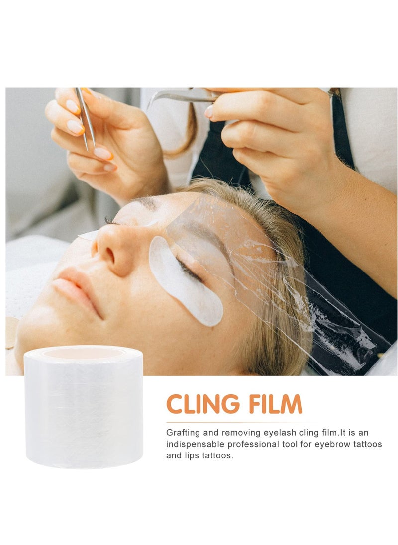 KASTWAVE Disposable Eyebrow Tattoo Plastic Wrap Preservative Saran Barrier Film Supplies Lips Permanent Make Up Cling Wrap Cover Tape Roll Transparent 2 PCS  - Image 4