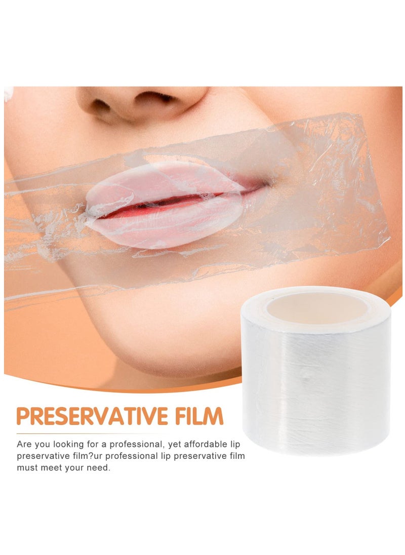KASTWAVE Disposable Eyebrow Tattoo Plastic Wrap Preservative Saran Barrier Film Supplies Lips Permanent Make Up Cling Wrap Cover Tape Roll Transparent 2 PCS  - Image 3