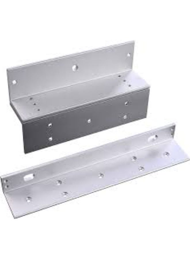 Heavy-Duty Z and L Brackets for 280kg / 600lbs Magnetic Door Locks – Universal Mount Kit - Image 1