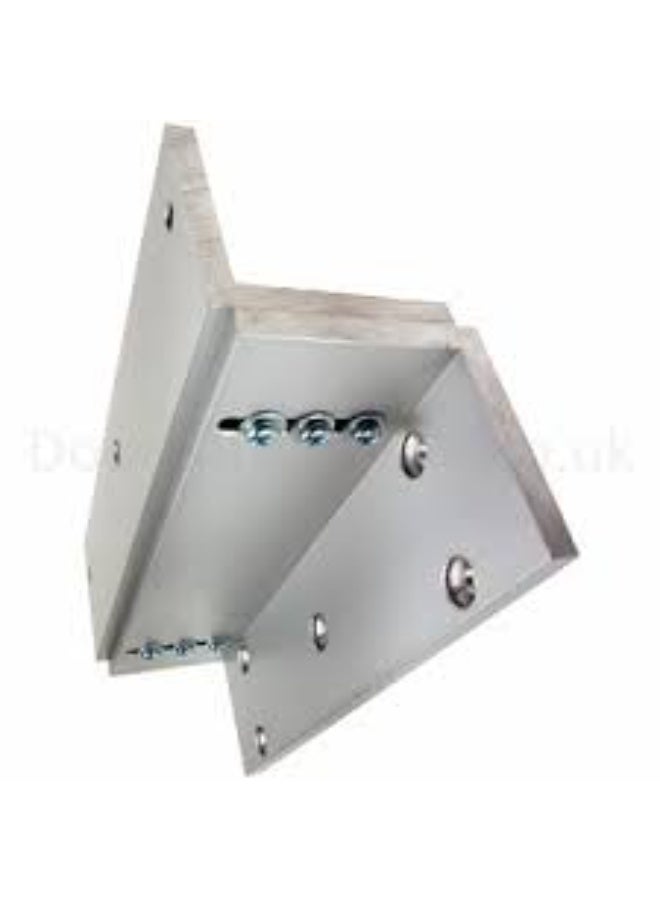 Heavy-Duty Z and L Brackets for 280kg / 600lbs Magnetic Door Locks – Universal Mount Kit - Image 2