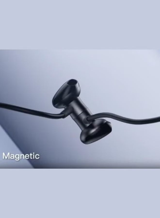 HainoTeko Germany HainoTeko HN-40 Wireless Bluetooth Neckband Earphones with Mic, 40 Hours Playback, Super Bass Sound, Comfortable Fit - Black - Image 3