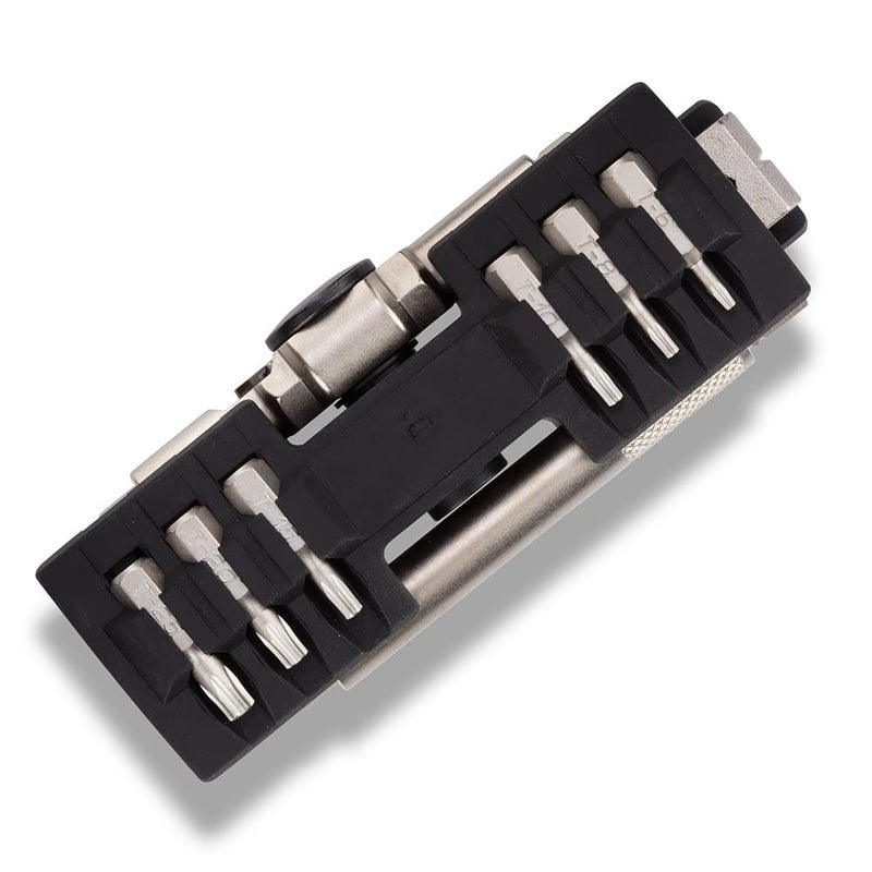 FIX IT STICKS Compact Ratcheting Multi-Tool - EDC Set with Ratcheting Locking Hex T-Way Wrench, Mini Pry Bar and 15 Bits Included - Image 4