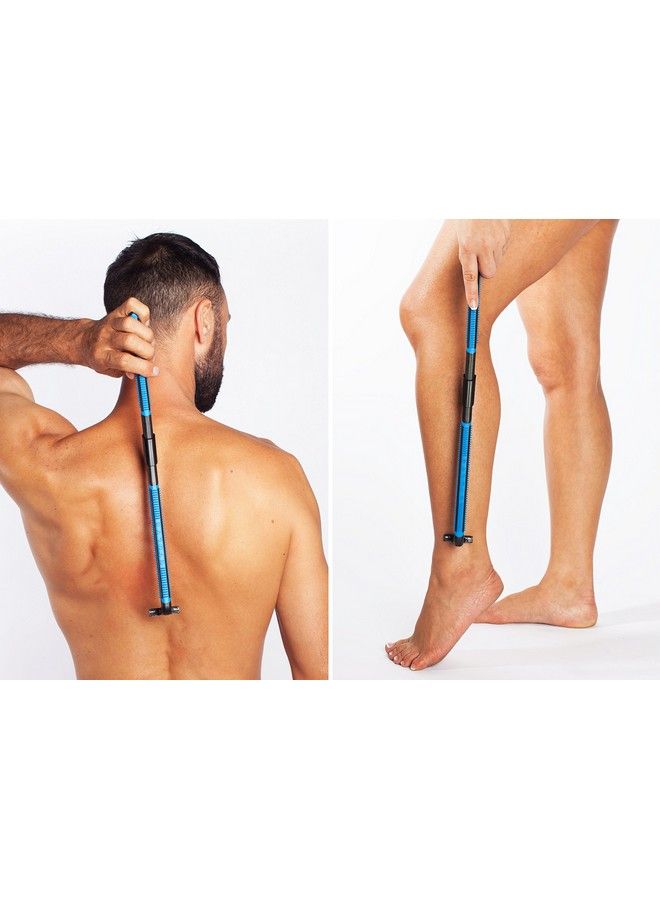 Evolve VOLVE Body Razor Back Shaver Leg Shaver Sturdy Folding Handle 4 cartridges included Shave Wet or Dry Better control and won - Image 2