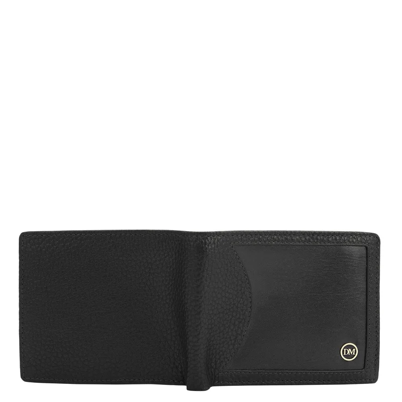 Da Milano  Black Bifold Leather Mens Wallet for Men | Best Price UAE
