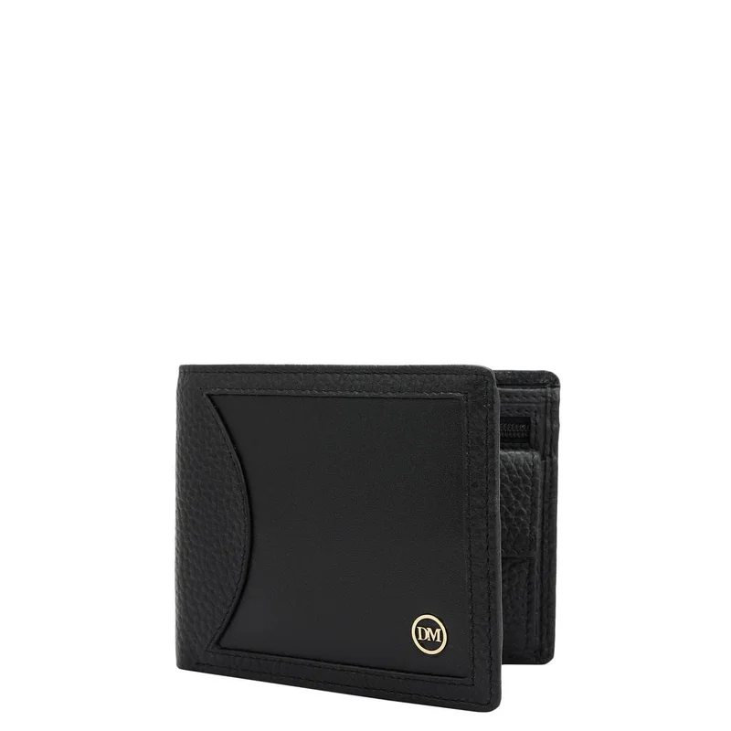 Da Milano  Black Bifold Leather Mens Wallet for Men | Best Price UAE