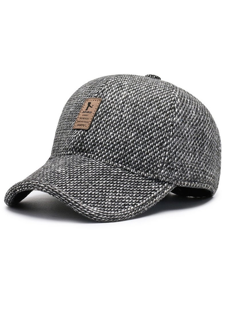 EDIKO - 1pcs Men's Baseball Cap Warm Thick Hats Ear Protectors Earflap Winter Hat - Image 1