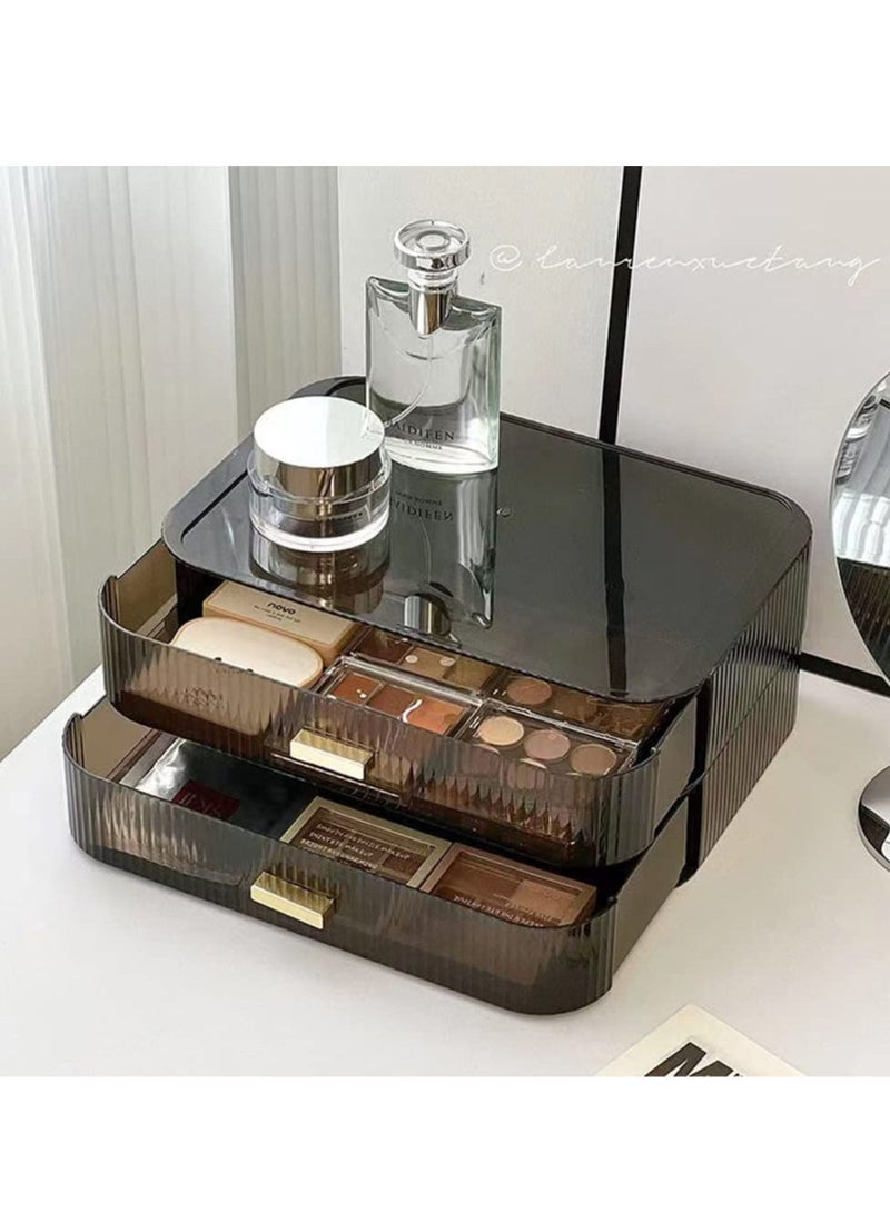 Sharpdo Makeup Organizer with Stackable Drawers, Bathroom Vanity Organizers and Storage, Ideal for Desk and Dresser Countertops, Great for Cosmetics , Skincare, Lipsticks, 1 Drawer - Image 5