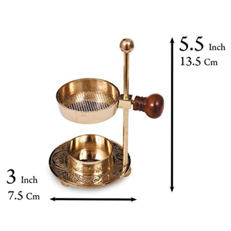Brass Incense Burner Candle Heated - Image 3