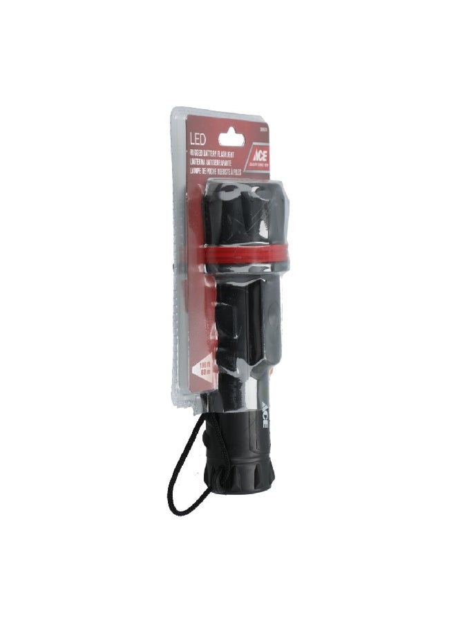 ACE High-Quality Rugged Battery 50-Lumens LED Flashlight Black 27.3 x 5 x 12.4 cm 3999574  - Image 3