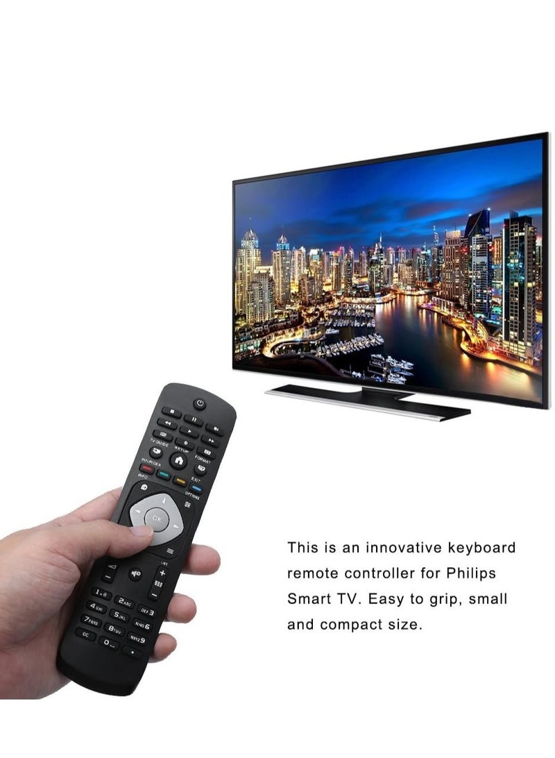 ELTRAZONE Replacement Remote Control for Philips TV | 32PFK4101/12 | 32PFK4109/12 | 32PFK5109/12 | 32PFK5300/12 | 32PFK5509/12 | 32PFK5709/12 with battery - Image 3