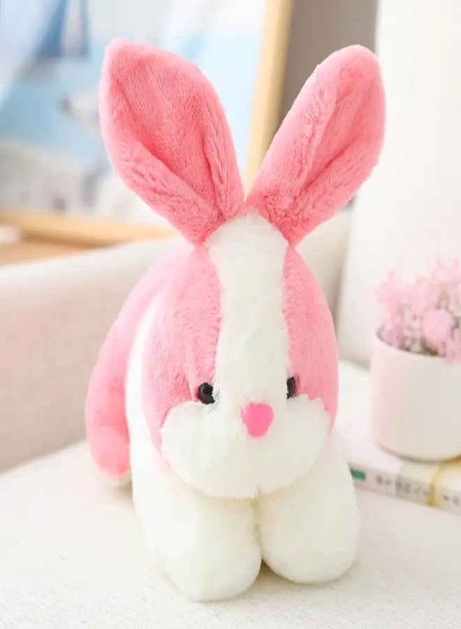 Softdreams Yellow White Rabbit Soft Toy Adorable Gift for Kids | Furry and Cuddly Toy for Girls and Boys (Multicolored,30cm) - Image 3