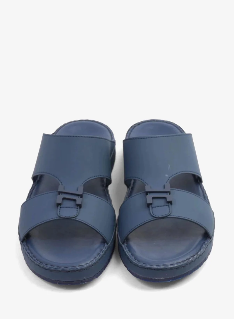 Comfort Plus  COMFORT PLUS MATTE LEATHER STYLISH TRIM MENS SANDALS NAVY for Men | Best Price UAE