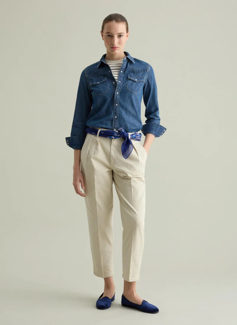 او في اس Western Shirt In Denim