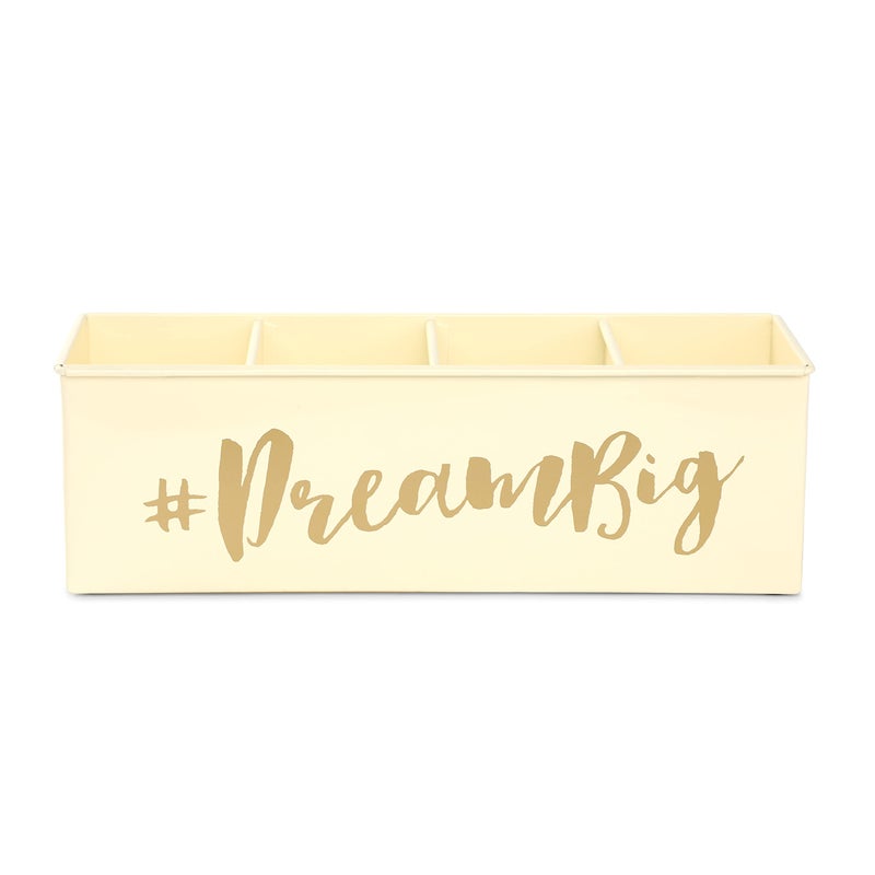 DUDKI HOMES Desk Organizers and accessories 4 Compartment Desk Organizer set Pen holder for desk cute and Stylish Office Desk Accessories for Women Office Keep Your Workspace Organized - Image 2