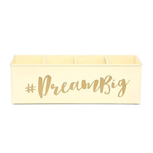 DUDKI HOMES Desk Organizers and accessories 4 Compartment Desk Organizer set Pen holder for desk cute and Stylish Office Desk Accessories for Women Office Keep Your Workspace Organized - Image 1