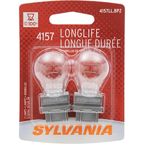 SYLVANIA 4157 Long Life Miniature Bulb, (Contains 2 Bulbs) - Image 1