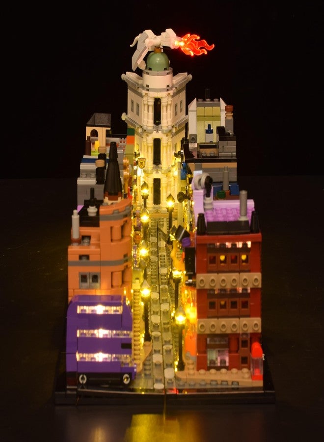 LightGo LED Lighting Kit Designed for Lego 76444 Compatible with Diagon Alley Wizarding Shops Building Set - Not Include Model (Remote Version) - Image 3