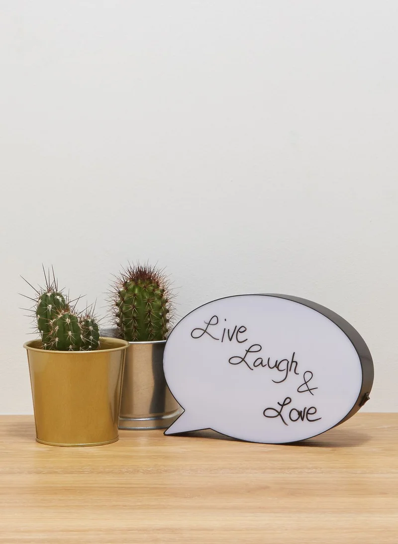 NEW LOOK A5 Speech Bubble Lightbox