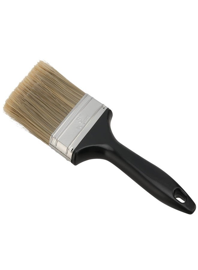 HOZEON 20 Pack 3 Inch Paint Brush, Flat Paint Brushes Bulk, Professional Paintbrushes Set with Plastic Handle, Multi-Purpose Paint Tools for Wall Trim, DIY Paint, Fence, Deck Repair, Black - Image 4