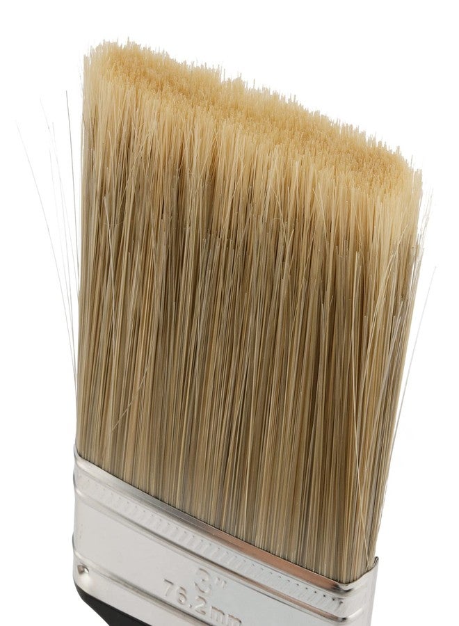 HOZEON 20 Pack 3 Inch Paint Brush, Flat Paint Brushes Bulk, Professional Paintbrushes Set with Plastic Handle, Multi-Purpose Paint Tools for Wall Trim, DIY Paint, Fence, Deck Repair, Black - Image 3