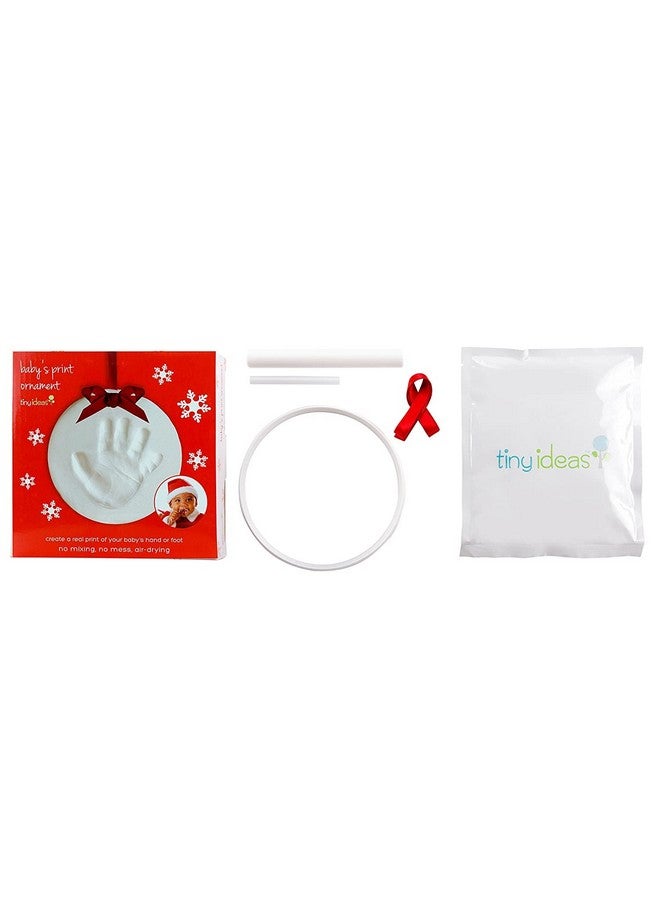 Tiny Ideas Baby'S Handprint Or Footprint Christmas Ornament Easy Nobake Keepsake Kit Creative Holiday Gift For New And Expecting Parents Clay - Image 3