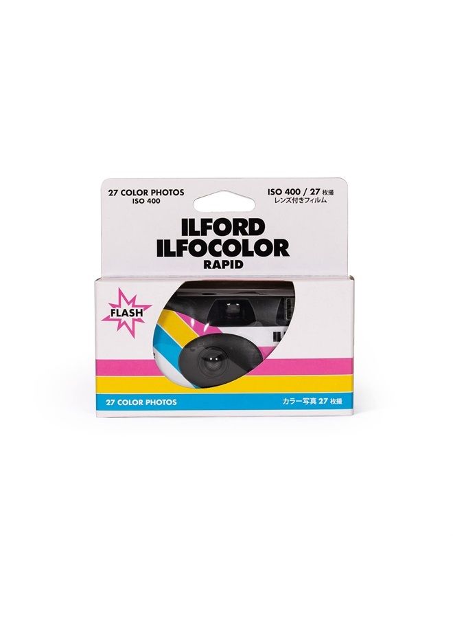 Generic Ilford Ilfocolor Rapid Retro Single Use Film Camera 27 Exposure 400 ISO 2005155  - Image 1