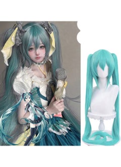 General Miku Hatsune wig with plum blossom, Senbonzakura, Snow Miku 100CM anime cosplay full head cover  - Image 1