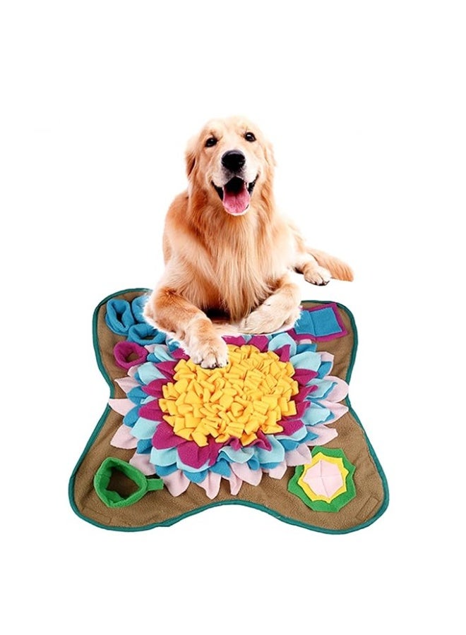 Dog Scent Mat - Washable pet feeding and educational toy, suitable for large, medium, and small dogs and puppies. An interactive scent training mat that promotes intellectual development and cultivates natural foraging skills and slow eating habits. - Image 1