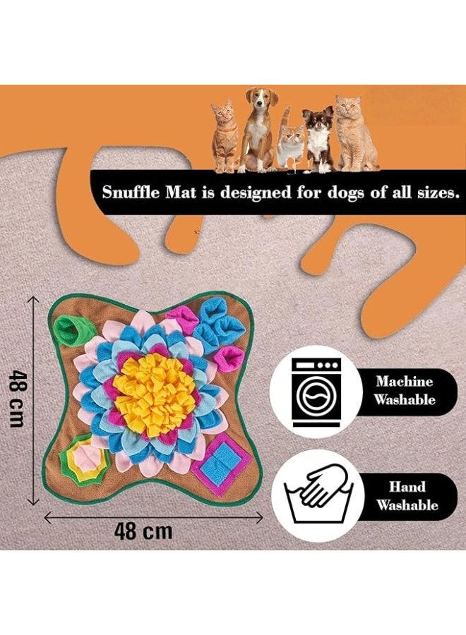 Dog Scent Mat - Washable pet feeding and educational toy, suitable for large, medium, and small dogs and puppies. An interactive scent training mat that promotes intellectual development and cultivates natural foraging skills and slow eating habits. - Image 3