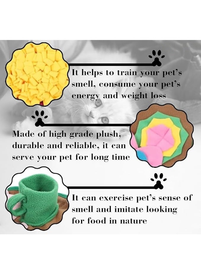Dog Scent Mat - Washable pet feeding and educational toy, suitable for large, medium, and small dogs and puppies. An interactive scent training mat that promotes intellectual development and cultivates natural foraging skills and slow eating habits. - Image 5