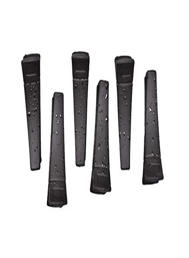 imioxo Daily use banana Hair Clutch/Claws/Clips for Girls and Women Combo of 6 Pieces(CM_34) (Black_colour) - Image 1