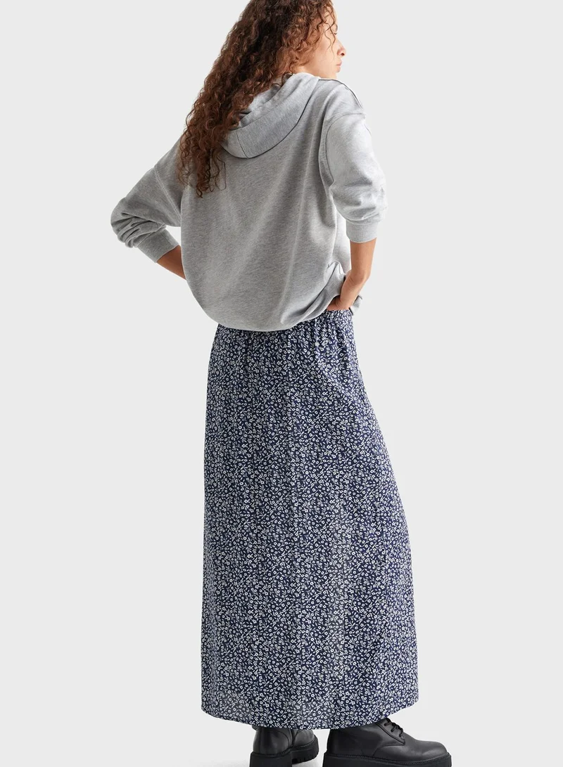 MANGO Kids Gloria Print Maxi Skirt