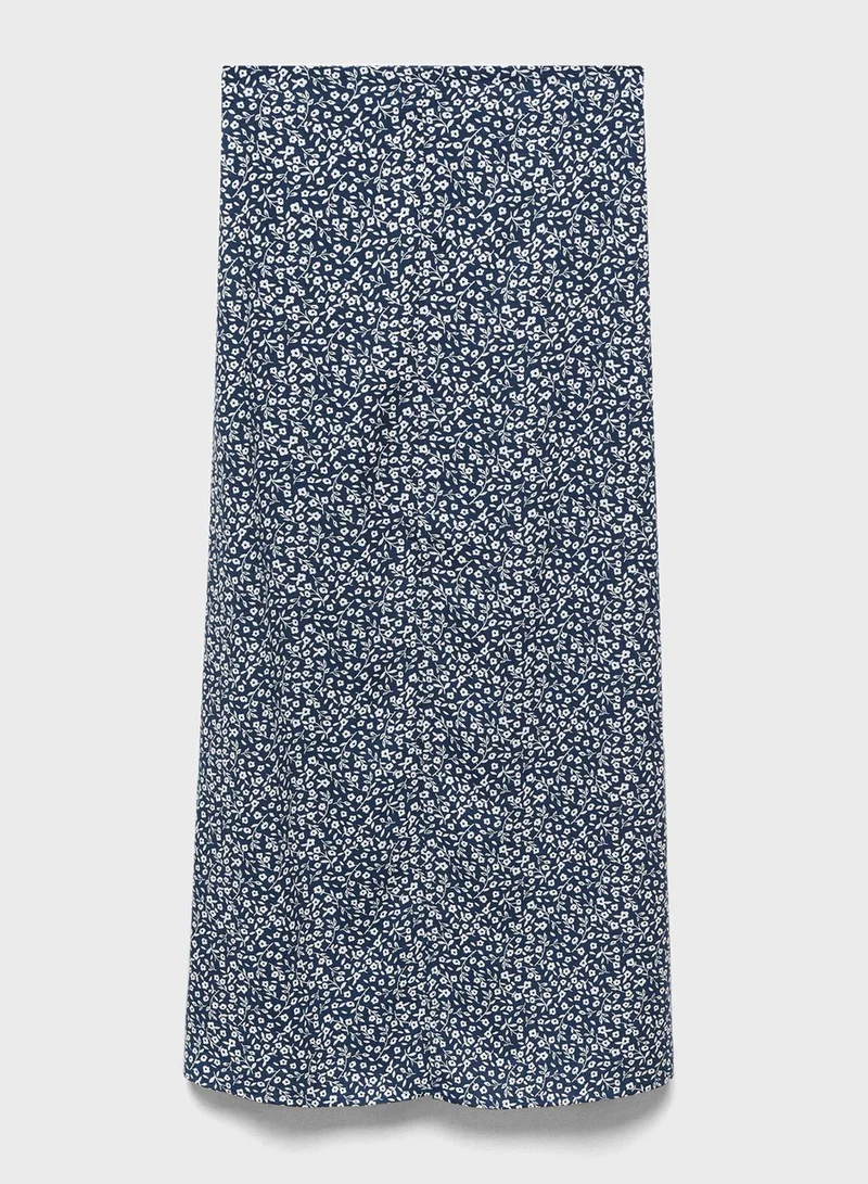MANGO Kids Gloria Print Maxi Skirt