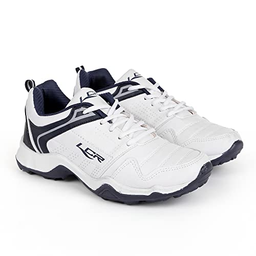 Lancer Mens INDUS-251 White Navy Running Shoe - 8 UK (INDUS-251WHT-NBL-8) - Image 1