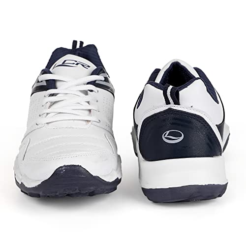 Lancer Mens INDUS-251 White Navy Running Shoe - 8 UK (INDUS-251WHT-NBL-8) - Image 5