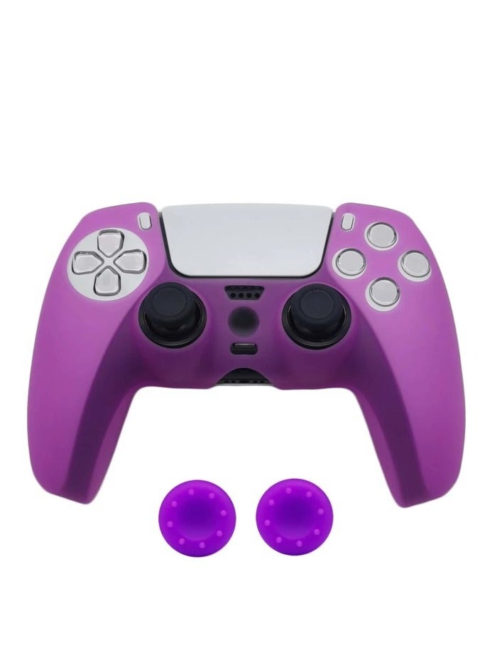 غطاء حماية واقٍ مانع للانزلاق من السيليكون مع مقابض ابهام لأذرع تحكم بلايستيشن 5 - Image 1