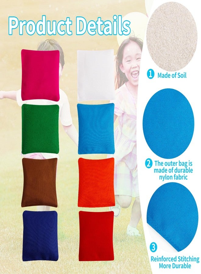 CACASO 32-Piece Bean Bags, Nylon with Ceramic Granular Fill, Colorful, Bean-Bag Game Sets, Target Tossing Game - Image 3