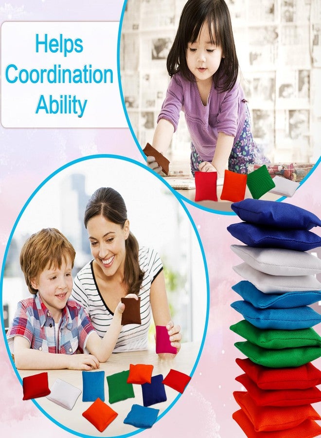 CACASO 32-Piece Bean Bags, Nylon with Ceramic Granular Fill, Colorful, Bean-Bag Game Sets, Target Tossing Game - Image 4