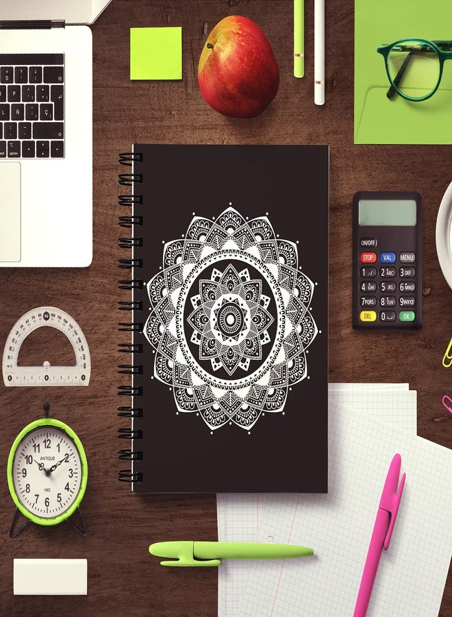 Vprint Quality Unruled Diary Notebook Drawing Pad Planner A5 Size,100 GSM 160 Pages(White Mandala) - Image 3