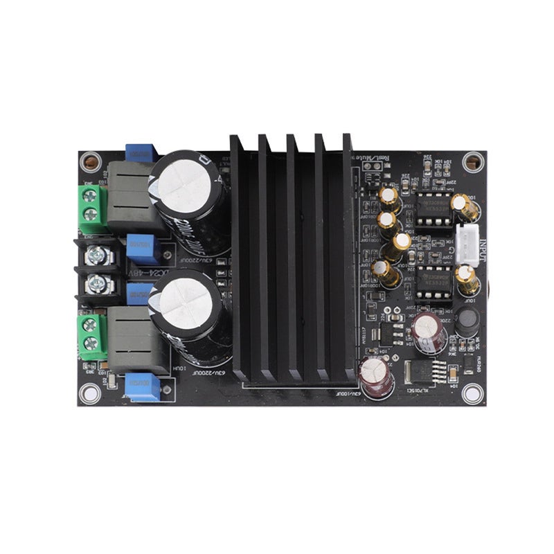 Audio Power Amplifier Board: Black Compact Size, High Power Efficiency, Low Idle Loss - Clear Powerful Sound, Fine Quality Material for DIY Audio Projects, Home Theater Setup - Image 1