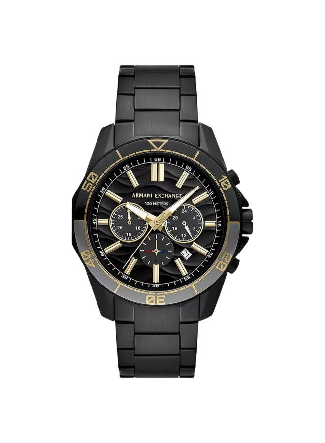 سعر ومواصفات ارماني اكسشينج Men Stainless Steel Chronograph Wrist Watch AX1963 (N70338614V) على Noon EG